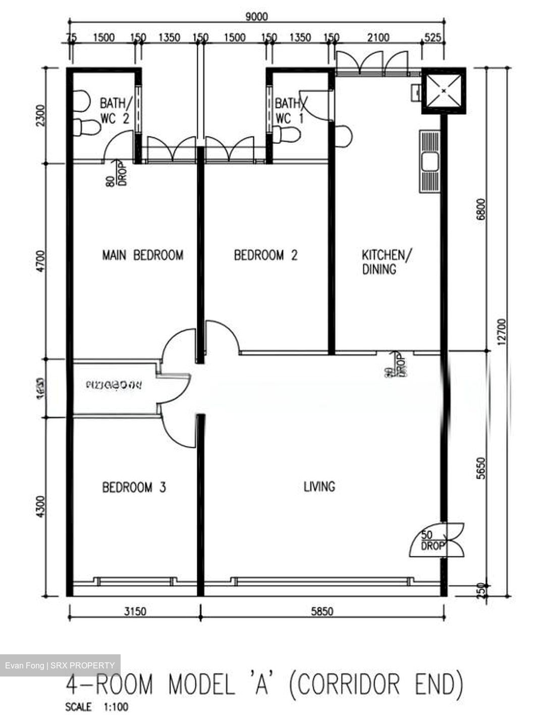Blk 30 Jalan Klinik (Bukit Merah), HDB 3 Rooms #604216111
